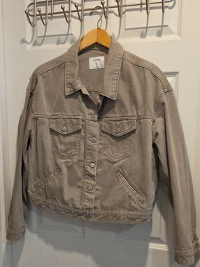 Old Navy Women's Taupe Denim Jacket